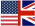 english and american flag