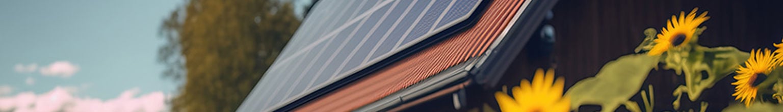 villatak med solceller som täcks av hemförsäkringen