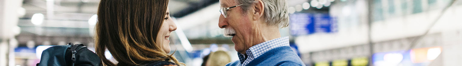 glatt möte på en flygplats